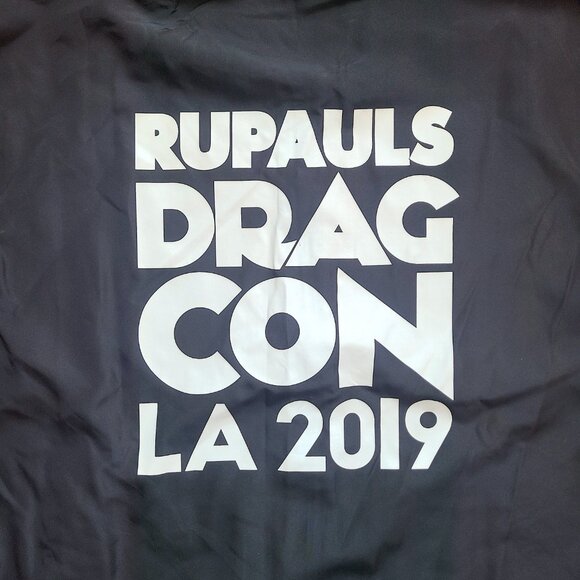 RuPauls Drag Con LA 2019 exclusive VIP black varsity jacket, size XXL - Picture 7 of 7